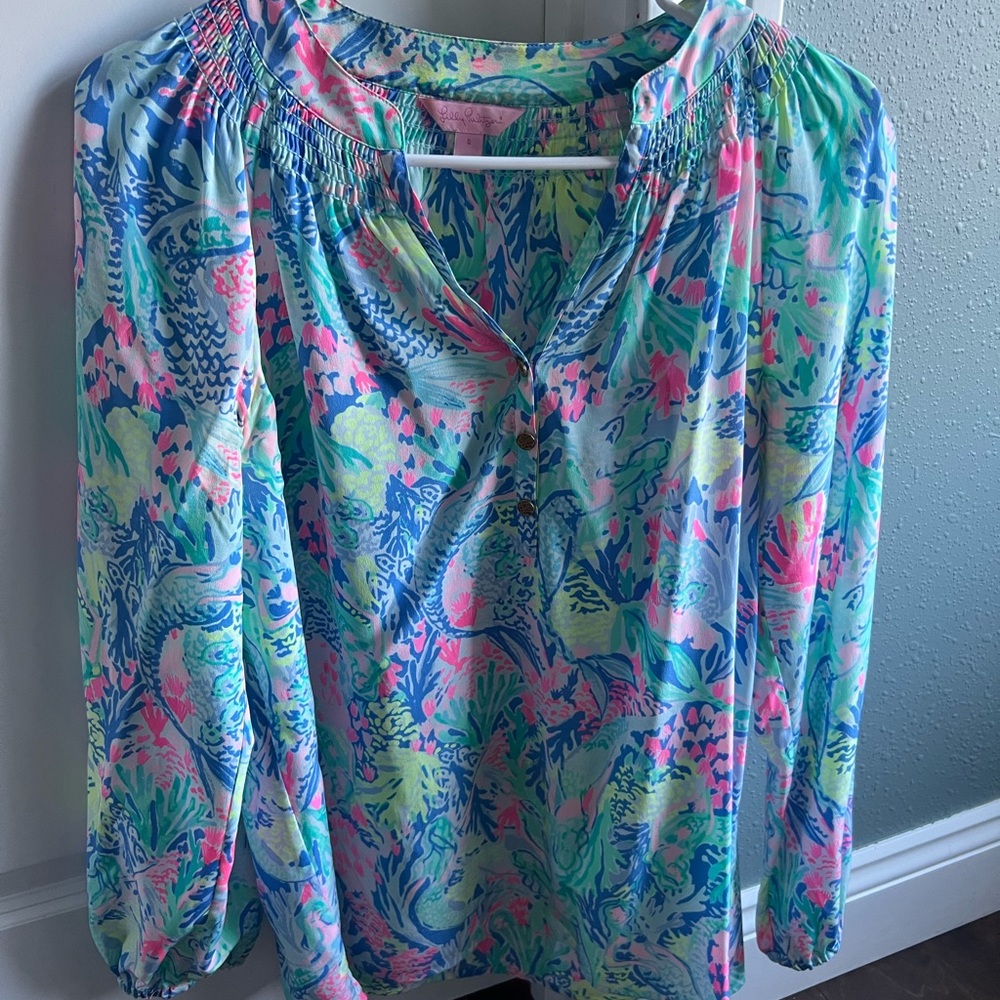 Lilly Pulitzer Multicolor Tropical Top